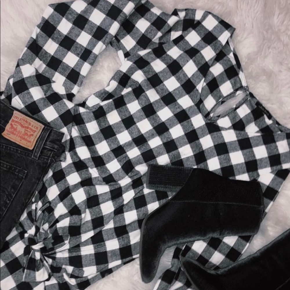 Checkered blouse